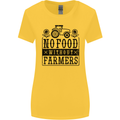 No Food Without Farmers Farming Womens Wider Cut T-Shirt Yellow