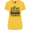 No Food Without Farmers Farming Womens Wider Cut T-Shirt Yellow