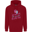 No Matter the Gender New Baby Pregnancy Pregnant Childrens Kids Hoodie Red