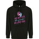 No Matter the Gender New Baby Pregnancy Pregnant Mens 80% Cotton Hoodie Black