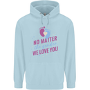 No Matter the Gender New Baby Pregnancy Pregnant Mens 80% Cotton Hoodie Light Blue