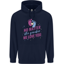 No Matter the Gender New Baby Pregnancy Pregnant Mens 80% Cotton Hoodie Navy Blue