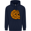 No Pain No Gain Devil Skull Training Gym Mens 80% Cotton Hoodie Navy Blue