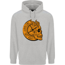 No Pain No Gain Devil Skull Training Gym Mens 80% Cotton Hoodie Sports Grey