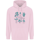 No Such Thing as Too Many Plants Funny Mens 80% Cotton Hoodie Light Pink