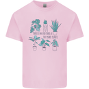 No Such Thing as Too Many Plants Funny Mens Cotton T-Shirt Tee Top Light Pink