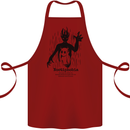 Noctiphobia Phobia of Night Halloween Cotton Apron 100% Organic Maroon