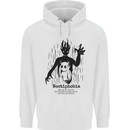 Noctiphobia Phobia of Night Halloween Mens 80% Cotton Hoodie White
