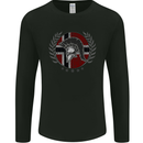 Norway Bodybuilding Flag Gym Training Spartan Mens Long Sleeve T-Shirt Black
