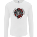 Norway Bodybuilding Flag Gym Training Spartan Mens Long Sleeve T-Shirt White