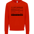 Not Hoarding Photography Photographer Camera Kids Sweatshirt Jumper Bright Red