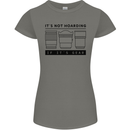 Not Hoarding Photography Photographer Camera Womens Petite Cut T-Shirt Charcoal