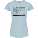Not Hoarding Photography Photographer Camera Womens Petite Cut T-Shirt Light Blue
