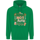 Not a Food Belly New Baby Pregnancy Pregnant Mens 80% Cotton Hoodie Irish Green