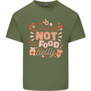 Not a Food Belly New Baby Pregnancy Pregnant Mens Cotton T-Shirt Tee Top Military Green