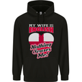 Nothing Scares Me My Wife is English England Mens 80% Cotton Hoodie Black