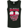 Nothing Scares Me My Wife is English England Mens Vest Tank Top Black