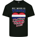Nothing Scares Me My Wife is Thai Thailand Mens Cotton T-Shirt Tee Top Black
