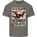 Novice Cyclists Funny Bicycle Cycling Mens Cotton T-Shirt Tee Top Charcoal