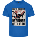Novice Cyclists Funny Bicycle Cycling Mens Cotton T-Shirt Tee Top Royal Blue