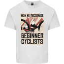 Novice Cyclists Funny Bicycle Cycling Mens Cotton T-Shirt Tee Top White