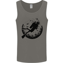 Ocean Scuba Diver Diving Mens Vest Tank Top Charcoal