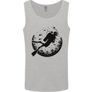 Ocean Scuba Diver Diving Mens Vest Tank Top Sports Grey