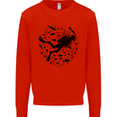 Ocean Scuba Diving Diver Mens Sweatshirt Jumper Bright Red