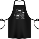 Octoput Drummer Rock Band Drumming Drum Cotton Apron 100% Organic Black