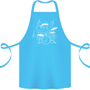 Octoput Drummer Rock Band Drumming Drum Cotton Apron 100% Organic Turquoise