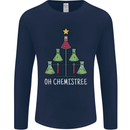 Oh Chemistry Funny Christmas Science Xmas Mens Long Sleeve T-Shirt Navy Blue