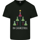 Oh Chemistry Funny Christmas Science Xmas Mens V-Neck Cotton T-Shirt Black