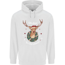 Oh Deer Its Christmas Funny Hunting Hunter Xmas Childrens Kids Hoodie White