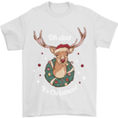 Oh Deer Its Christmas Funny Hunting Hunter Xmas Mens T-Shirt 100% Cotton White