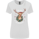 Oh Deer Its Christmas Funny Hunting Hunter Xmas Womens Wider Cut T-Shirt White