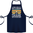 Outswim My Scuba Diving Buddy Funny Diver Cotton Apron 100% Organic Navy Blue