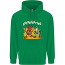 Overreacting Funny Chemistry Science Mens 80% Cotton Hoodie Irish Green