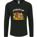 Overreacting Funny Chemistry Science Mens Long Sleeve T-Shirt Black