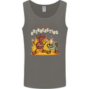 Overreacting Funny Chemistry Science Mens Vest Tank Top Charcoal