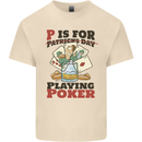 P For Poker Not St Patricks Day Funny Mens Cotton T-Shirt Tee Top Natural