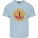 Paddle Boarding & Beer Funny Paddleboard Alcohol Mens Cotton T-Shirt Tee Top Light Blue