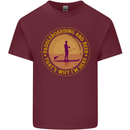 Paddle Boarding & Beer Funny Paddleboard Alcohol Mens Cotton T-Shirt Tee Top Maroon