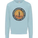 Paddleboarding & Beer Funny Paddleboard Kids Sweatshirt Jumper Light Blue