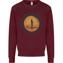 Paddleboarding & Beer Funny Paddleboard Kids Sweatshirt Jumper Maroon