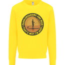 Paddleboarding & Beer Funny Paddleboard Kids Sweatshirt Jumper Yellow