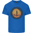 Paddleboarding & Beer Funny Paddleboard Kids T-Shirt Childrens Royal Blue