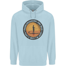 Paddleboarding & Beer Funny Paddleboard Mens 80% Cotton Hoodie Light Blue