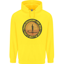 Paddleboarding & Beer Funny Paddleboard Mens 80% Cotton Hoodie Yellow