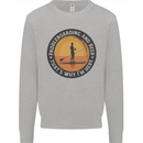 Paddleboarding & Beer Funny Paddleboard Mens Sweatshirt Jumper Sports Grey