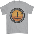 Paddleboarding & Beer Funny Paddleboard Mens T-Shirt 100% Cotton Sports Grey